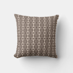 Cojín Decorativo Tao elegante moderno marrón y beige