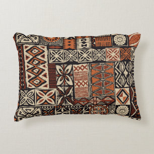 Cojín Decorativo Tapa hawaiano: Patchwork tribal