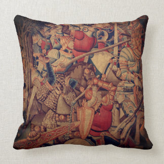 Cojín Decorativo Tapicería antigua de la batalla