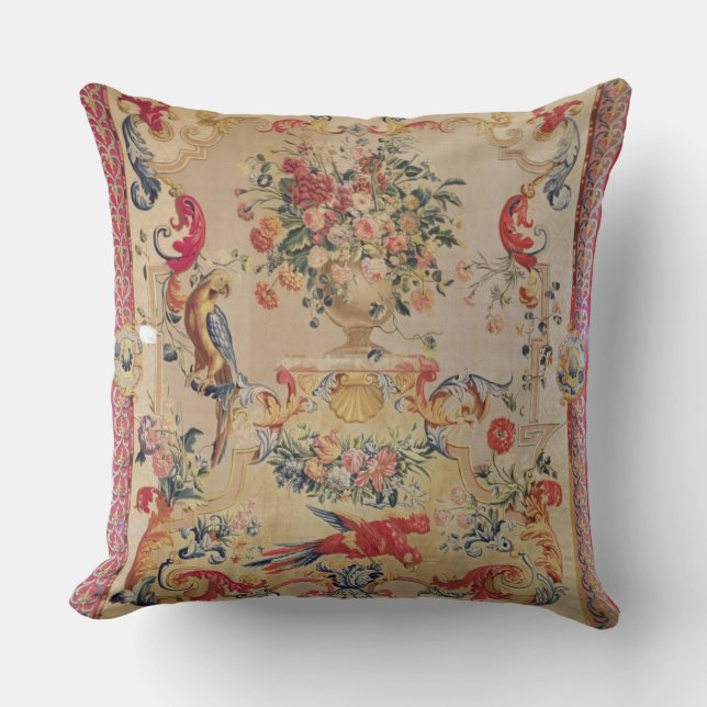 Cojín Decorativo Tapicería en estilo rococó temprano con el (Anverso)