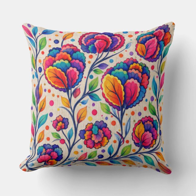 Cojín Decorativo Tapiz Bloomwave (Anverso)