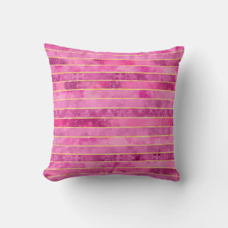 Cojín Decorativo Tapiz Cósmico Rosa Dorado