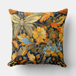 Cojín Decorativo Tapiz de vuelo psicodélico Botánico