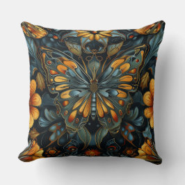 Cojín Decorativo Tapiz de vuelo psicodélico Botánico