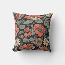 Cojín Decorativo Tapiz floral vibrante