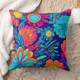 Cojín Decorativo Tapiz Psicodélico Floral