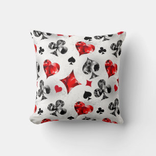 Cojín Decorativo Tarjeta de juego de jugador de póquer se adapta a 