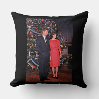 Cojín Decorativo Tarjeta de Navidad del Presidente estadounidense J