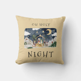 Cojín Decorativo Tarjeta de Navidades de Natividad Africana