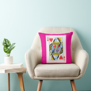 COJÍN DECORATIVO TARJETA DE REINA