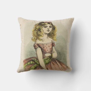 Cojín Decorativo Tarjeta del Día de San Valentín Romántico Retro, s