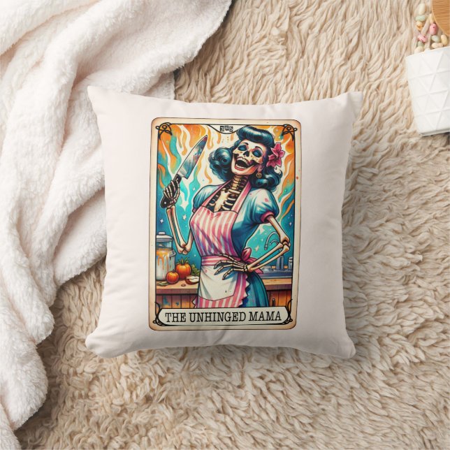 Cojín Decorativo Tarjeta Mamá Tarot desquiciada (Manta)