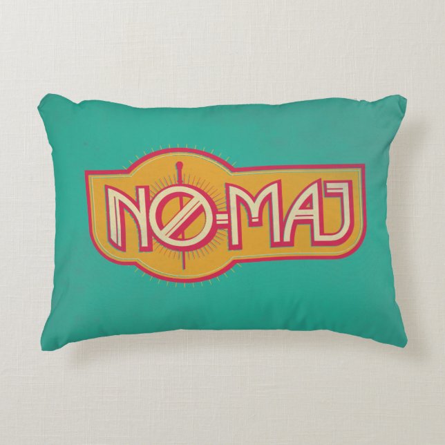 Cojín Decorativo Tarjeta roja y amarilla NO-MAJ™ (Anverso)