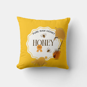 Cojín Decorativo Tarro de Miel Abeja de Miel Panal de Abejas Colmen
