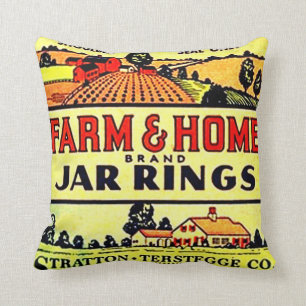 Cojín Decorativo Tarros caseros de la fruta de enlatado de la