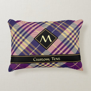 Cojín Decorativo Tartan azul, dorado y púrpura