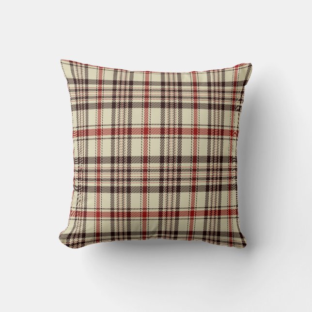 Cojín Decorativo Tartan Brown (Anverso)