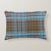 Tartan Clan Anderson Azul Cielo Marrón Cuadros