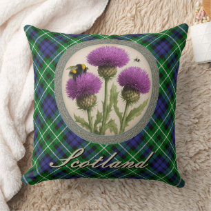 Cojín Decorativo Tartan de Graham y Cardo Escocés