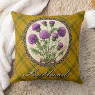 Cojín Decorativo Tartan de Houston y Cardo Escocés