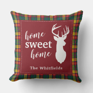Cojín Decorativo Tartan de Navidad personalizado Clan Buchanan Plai