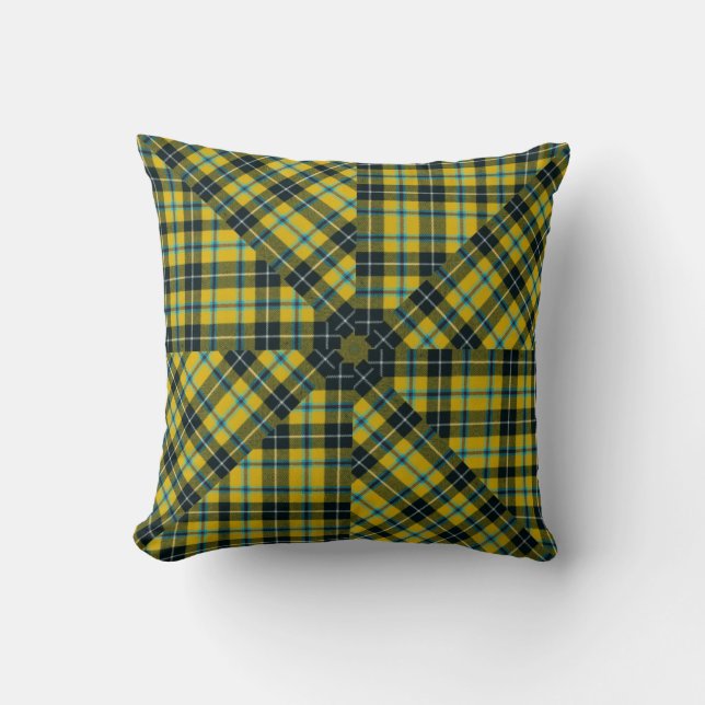 COJÍN DECORATIVO TARTAN NACIONAL CORNISTA (Anverso)