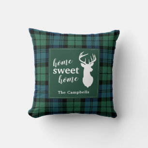 Cojín Decorativo Tartan Navidad Clan Campbell Plaid Personalizado