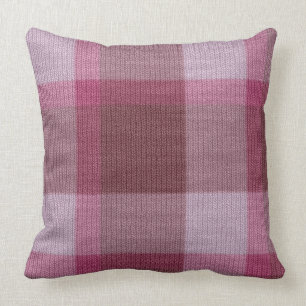 Cojín Decorativo Tartán Pillow suave rosa