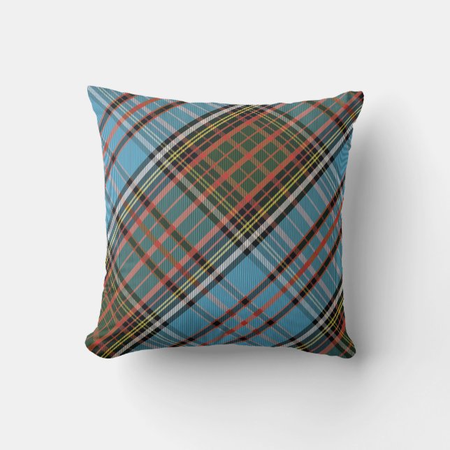Cojín Decorativo Tartan Plaid Rústico Anderson (Anverso)
