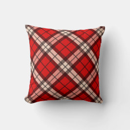 Cojín Decorativo Tartán Red Plaid