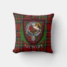 Tartan y Cresta del Clan Escocés Stewart