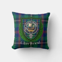 Tartan y Cresta del Clan Escocés Wood