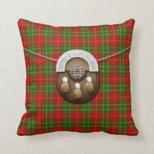 Cojín Decorativo Tartán y escarcela de los montañeses de Escocia