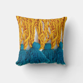 Cojín Decorativo Tassles tribal trenzado tejido