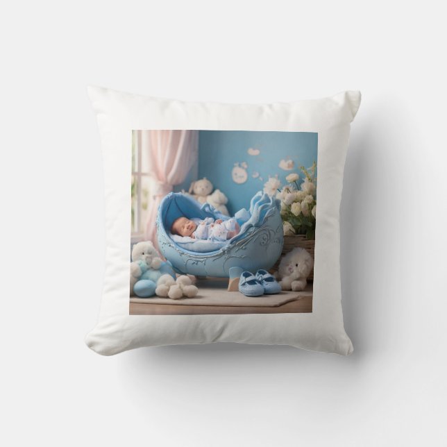 Cojín Decorativo Taufkissen für Jungen (Anverso)