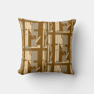 Cojín Decorativo Taupe Beige Rust Southwest parece un Mosaico desig