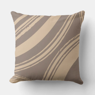 Cojín Decorativo Taupe Beige Wave Circles