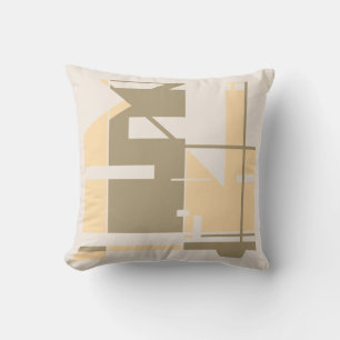 Cojín Decorativo Taupe Cream Beige Negrita Negrita Mosaico Geométri