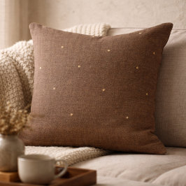 Cojín Decorativo Taupe Rustic Hearth Throw Pillow