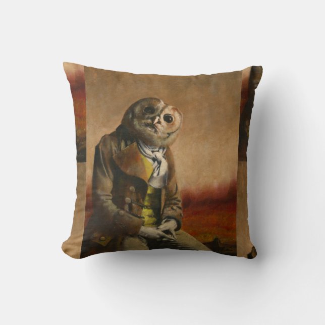 Cojín Decorativo Tawny Owl Gentleman Throw Cushion (Anverso)