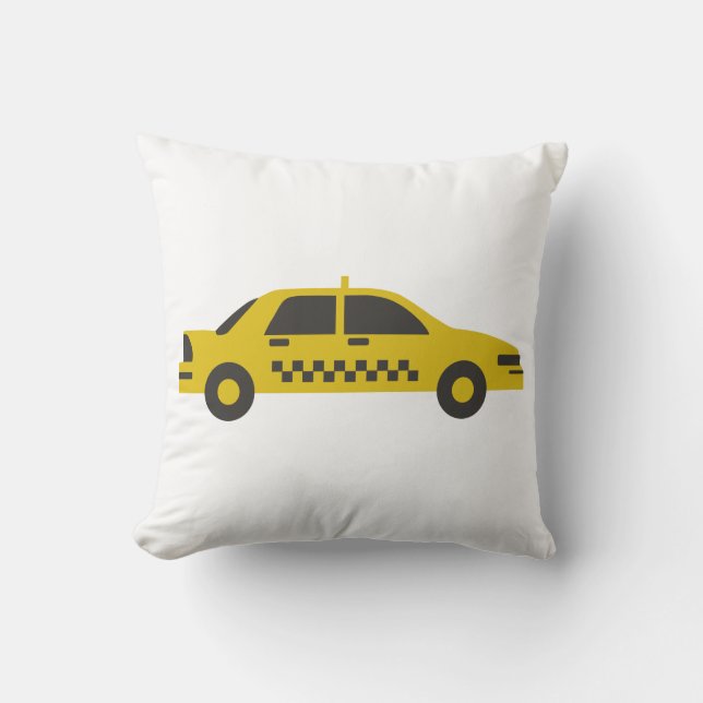 Cojín Decorativo Taxi (Anverso)