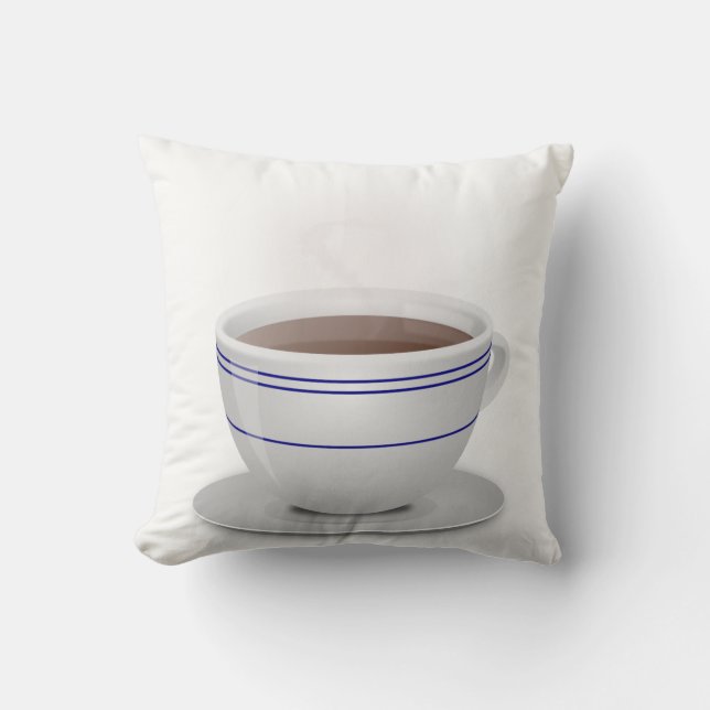 Cojín Decorativo Taza de Café (Anverso)