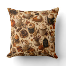 Taza de café con especias de calabaza acogedora |