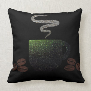 Cojín Decorativo Taza de café con las habas