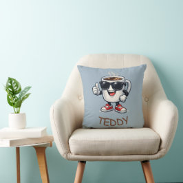 Cojín Decorativo Taza de café con mucha energía