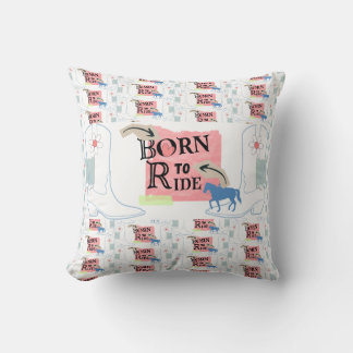 Cojín Decorativo Taza nacida para montar para ella