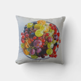 Cojín Decorativo Tazón de bayas - Vida residual de fruta hiperreali
