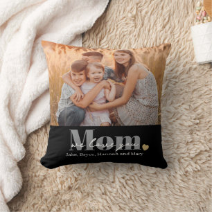 Cojín Decorativo Te Amamos Mamá Regalo de Foto