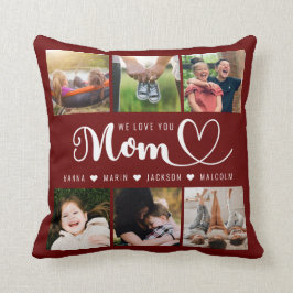 Cojín Decorativo Te Aman Mamá Los Nombres De Los Niños Collage de f