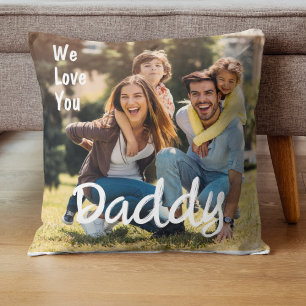 Cojín Decorativo Te Aman Papi Personalizado Foto Padres Día